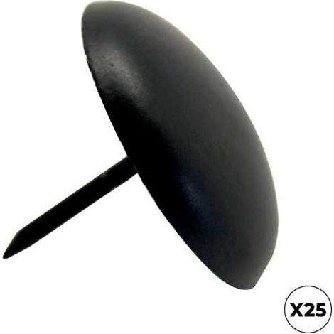 Clavo redondo cl01, acero, negro, 40 x 30 mm, 25 uds, caja (1/2)