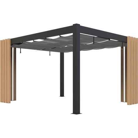 Sojag Lito 1012 pergola autoportante 3x4 avec voile d’ombrage