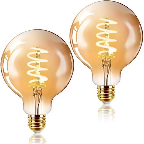 Vintage Edison style LED ampoules 2 pièces, E27 lumière blanche chaude (1/4)