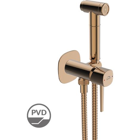 Rubinetto bidet nascosto POLA Laveo con set doccia, rame