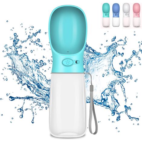 Bouteille d'eau pour Chien, 550ml Gourde pour Chien Promenade, Portable Distributeur Eau pour Chien et Chat, pour Animaux de Compagnie en Plein Air, Randonnée, Voyage, Camping (1/5)