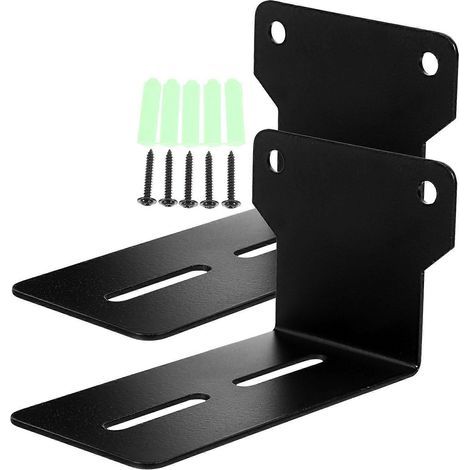 Universelle Wandhalterung für Lautsprecher – 9,00 x 5,00 x 4,40 cm – Schwarz (1/4)