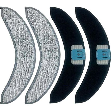 Lot de 4 tampons en tissu d'essuyage pour iRobot Roomba Combo J7/J7 + aspirateur Robot, accessoires, pièces de rechange pour aspirateur (1/4)