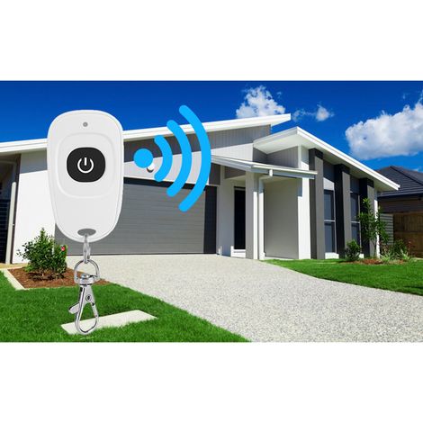 Transmetteur RF 433MHz EV1527 Télécommande 14 Boutons Contrôle Garage Porte Métal Plastique 100m (1/5)
