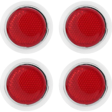 TIKATARER Autocollants de Réflecteur, 4pcs ABS Tring Round Round REDAL REDAL avec 5,4 Cm de Diamètre pour la Moto Automobile. (1/5)