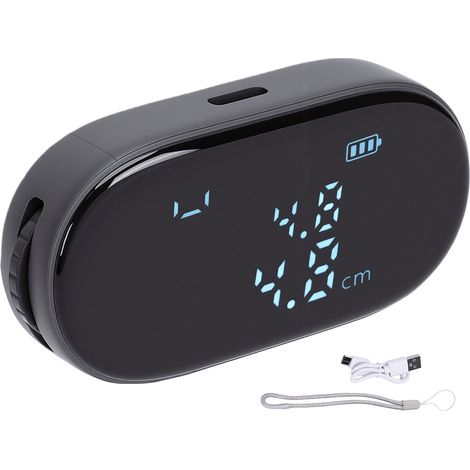 Mètre à ruban numérique de 328 pieds, règle électronique, outil de mesure roulant rechargeable pour objets plats et irréguliers incurvés Q2 Version anglaise flexible (1/5)