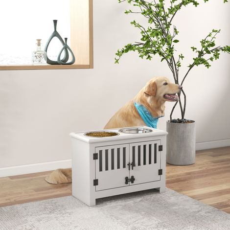 Mobile ciotole cane rialzate con contenitore OKMYHOME (1/5)