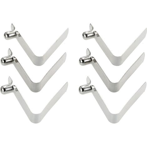 Clips à ressort pour pagaie de Kayak, 6 pièces, poteau de tente, bouton-poussoir, Clip à pression, goupille de Tube de verrouillage (1/5)
