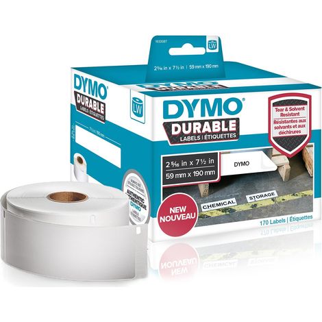 DYMO LW - LW Durable Labels - 59 x 190 mm - 1933087 Blanc Imprimante d'étiquette adhésive