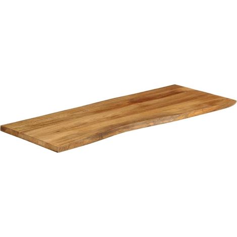 Maison Exclusive - Tischplatte mit Baumkante 140x60x2,5 cm Massiv