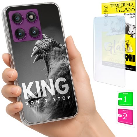 Funda para Motorola Edge 60 Pro con carcasa trasera y cristal 9H. (1/5)
