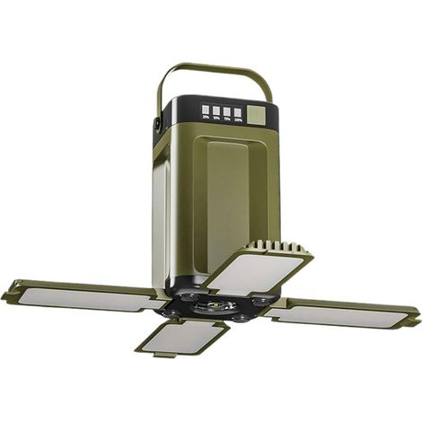 LED-Campinglampe – Tragbare Solarlaterne, Outdoor-Wanderlampe mit 6 einstellbaren Modi, 4 ausziehbaren LEDs mit 90-Grad-Drehung, Notbeleuchtung bei Stromausfall (1/5)