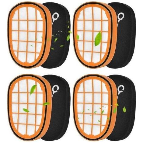 Lot de 4 filtres pour aspirateurs à main Philips Speedpro Max Aqua FC6812 6814 6823 6827 6908 (1/4)