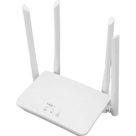 Routeur 4G LTE 300 Mbps, 4 antennes Cat4, point d'accès Wi-Fi mobile sans fil avec emplacement pour carte SIM, compatible avec la zone Asie, prise US 100-240 V. (1/5)