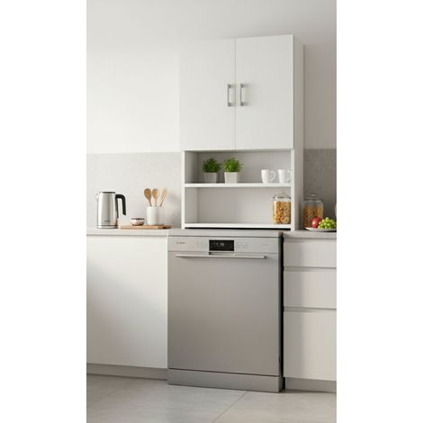 Armadio Multiuso 2 Ante - 3 Ripiani 5 Vani, Bianco, -, 65x195h cm Rafaela