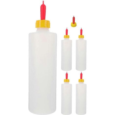 Ensemble de biberons en PVC pour moutons et chèvres, 3 ensembles de couleurs assorties (1/5)