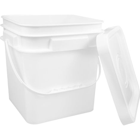 carré en plastique de 10 litres avec couvercle hermétique