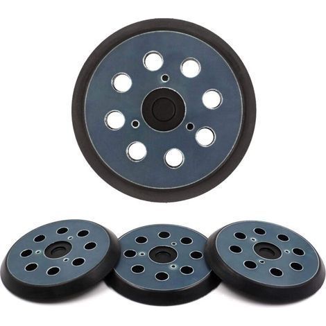 Set da 4 tamponi di ricambio per levigatrice a 8 fori da 5 pollici e dischi posteriori in velcro compatibili con Dewalt 743081-8, 743051-7, Dewalt 151281-08 DW4388, Porter Cable (1/5)