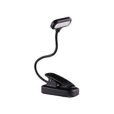 LED-Leseleuchte für Schüler mit Clip, USB-Ladefunktion, verstellbarem Schwanenhals