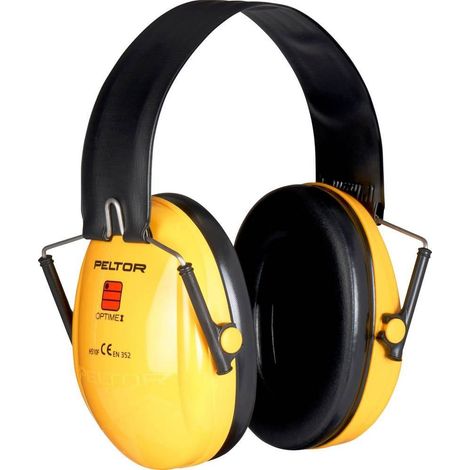 Casco protettivo 3m peltor Optime 1 giallo nero leggero
