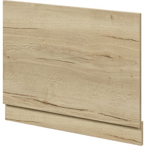 Wholesale Domestic Autumn Oak MDF 700mm End Bath Panel with Plinth (1/4)