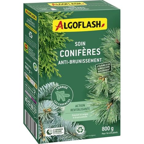 Engrais algoflash soin coniferes anti brunissement 800g