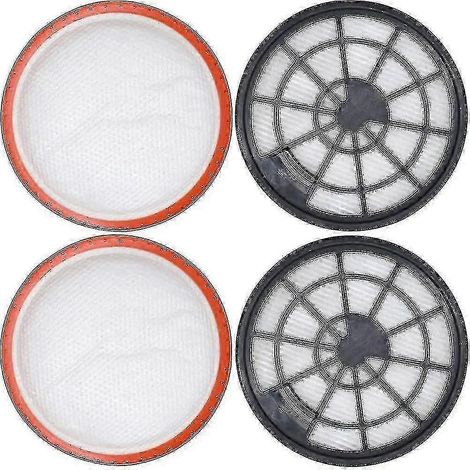 Kit de 4 filtres pour Dirt Devil DD2650-1, DD2651-0, DD2651-1, DD2720 2620001, 2620002, 2 x filtre moteur (1/5)