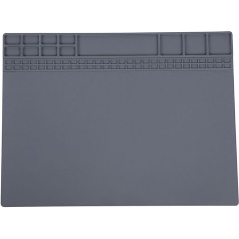 Tapis de réparation magnétique en Silicone, résistant à la chaleur, pour ordinateur et téléphone, Station de soudure, 405x305x8mm (1/5)
