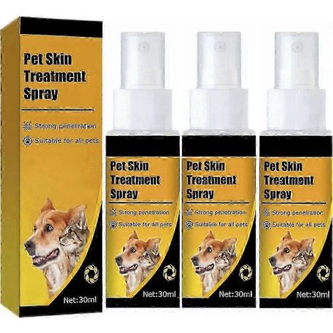 3X Cassiel Pet - Spray pour la peau des chiens et chats, soin apaisant naturel (1/5)