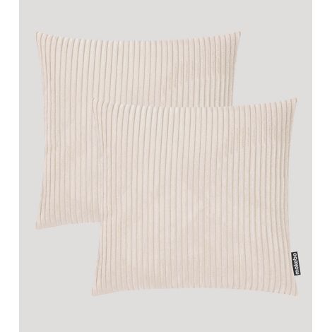 [NEUWERTIG] Mokebo Cordkissen Set 45x45 Beige Kissen Cordstoffkissen Sofakissen Couchkis35