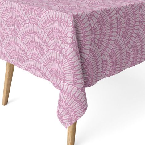 Nappe Anti-Taches enduite Coton rectangulaire 180x140 Lilas (1/5)
