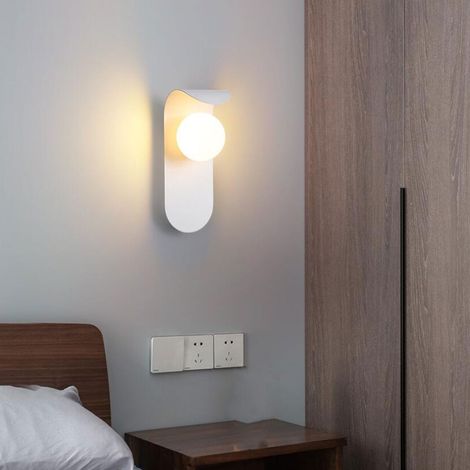 Applique murale moderne en à LED pour décoration de chambre coucher et salon Verre (1/4)
