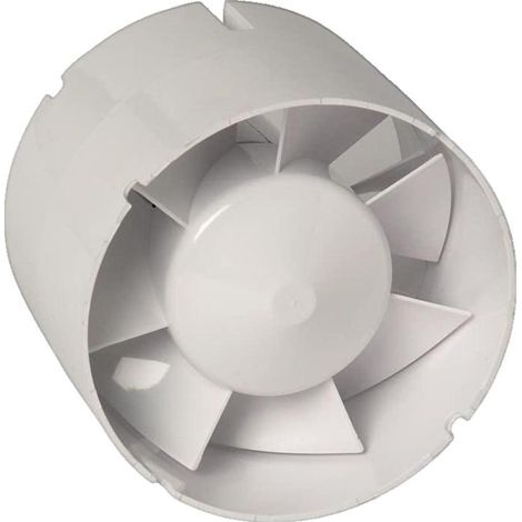 Aldes D150 Extractor de conducto blanco silencioso