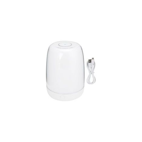 Table tactile LED blanche chaude colorée, veilleuse pour chambre à coucher, charge USB, gradation, lampe de chevet ambiante (colorée)