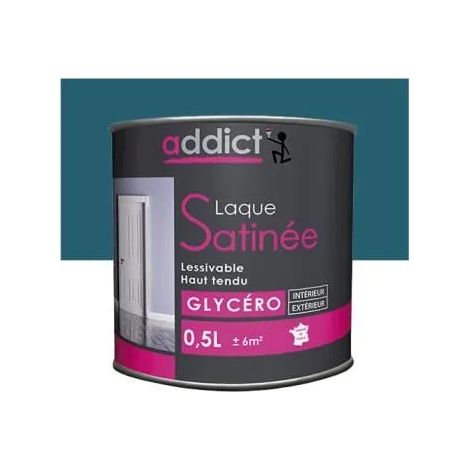 Vernice smalto glicero satin 0,5 litri blu - Addict