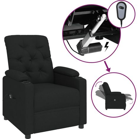 Maison Exclusive - Relaxsessel Elektrisch Schwarz Stoff