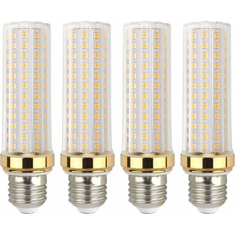 Ampoule LED E27 20W, lumière blanche chaude 3000K, 2000 lumens, équivalent à une ampoule halogène E27 de 150W, non dimmable, convient aux plafonniers de studio/garage, paquet de 4 (1/5)