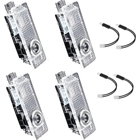 Projecteur de porte de voiture pour porte LED Logo Lumière 4 pièces Lumière de bienvenue Compatible pour les séries 3/5/6/7/X1/X2/X3/X4/X5/X6/X7/Z/M/GT (1/5)