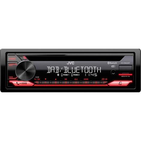 JVC KDDB622BT Autoradio Anschluss für Lenkradfernbedienung, Bluetooth®-Freisprecheinrichtung, DAB+ T (1/3)