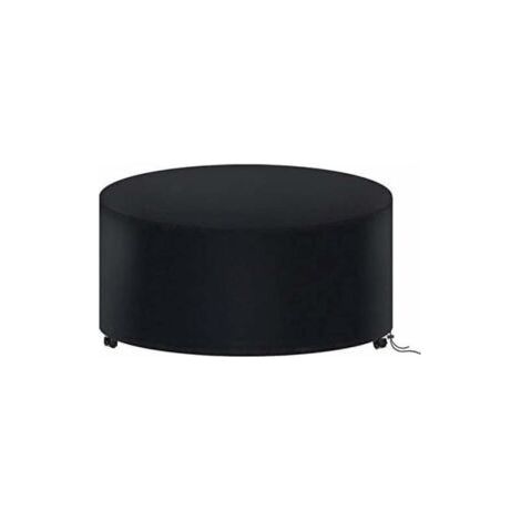 Round Garden Table Cover 180 x 90 cm, Waterproof Garden Furniture Cover, 210D Oxford Outdoor Round Table Cover (1/5)