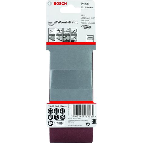 Bosch PRO X440  banda lijadora  65x410mm  150  2608606020 (1/2)
