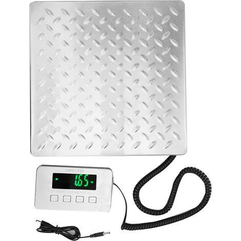 Balance électronique double plage en acier inox 200kg/0.05kg pour peser bagages et valises (1/5)