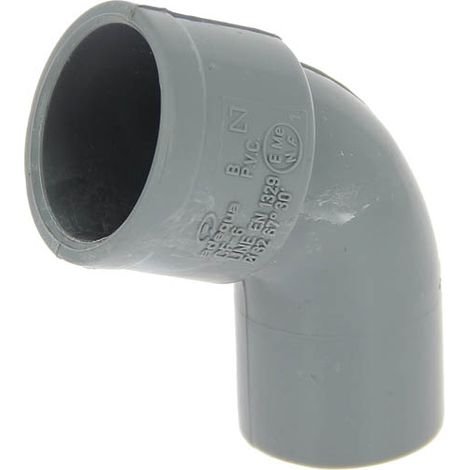 Coude PVC mâle-femelle 67°30 Ø32