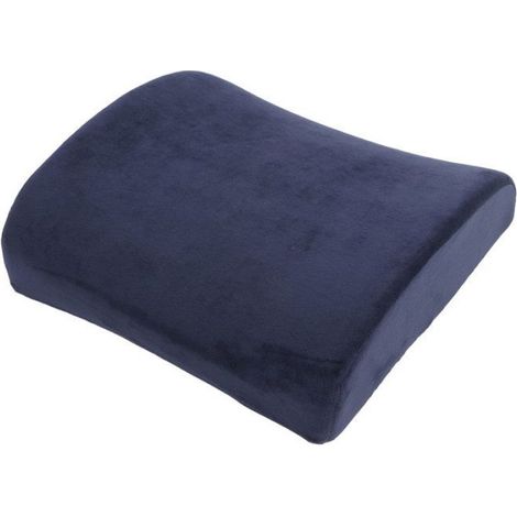 Oreiller de soutien lombaire, coussin de dos ergonomique en mousse à mémoire de forme avec housse à fermeture éclair pour voiture (1/4)