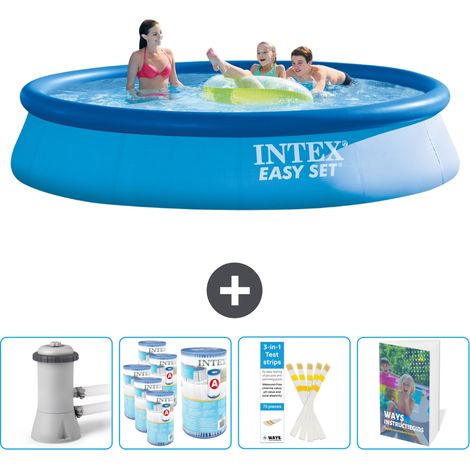 Intex Piscine Easy Set Ronde - 396x84 cm - 5-pièces  SCB107 (1/4)