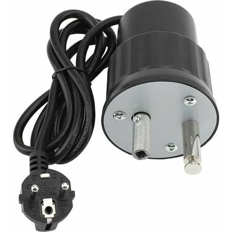 Moteur électrique pour rôtissoire barbecue – Aluminium – Charge maximale 24 kg – Vitesse variable 1/3RPM – Installation facile (1/4)
