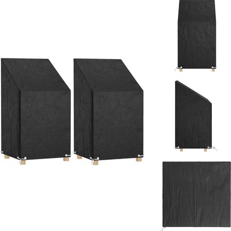 Abdeckungen für Gartenstühle 2 Stk. 8 Ösen 65x65x80/120 cm - Gartendecke - Gartenstuhlschutz - UV-Schutz - Wasserfeste Decke - Gartenmöbelüberdachung (1/5)