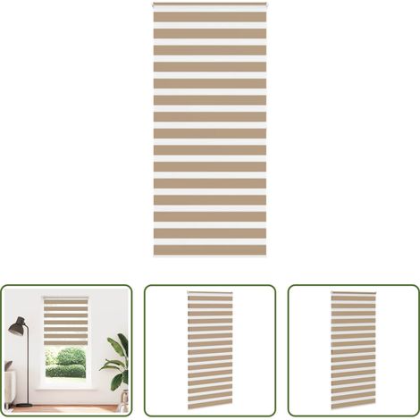 Doppelrollo -  Doppelrollo Sandbraun 110x200 cm Stoffbreite 105,9 cm Polyester (1/5)