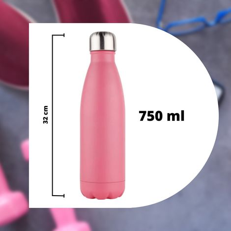 Gourde De 750 Ml En Acier Inoxydable à Double Paroi Pour L'école Et Le Camping (1/3)