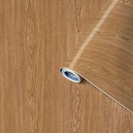Venilia Pellicola adesiva Perfect Fix, Effetto Legno Rovere medio, 45cm x 2m, Spessore 150μ, Pellicola autoadesiva per mobili o cucina, carta da parati, PVC senza ftalati, Prodotto in UE